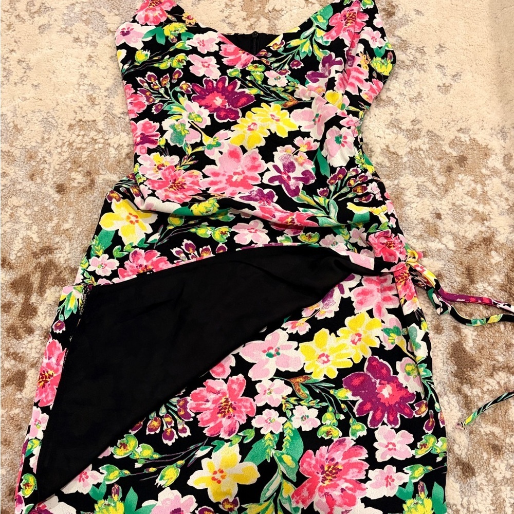 Vibrant Floral Mini Dress - Picture 3 of 6